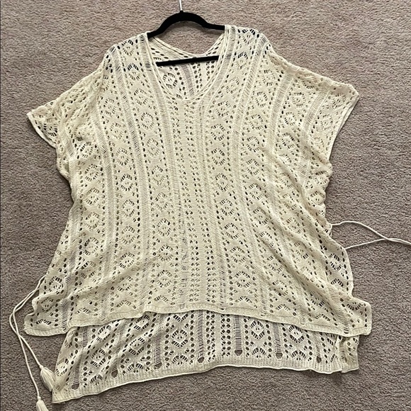 Trendy Boutique Cream Lace Cover-Up - Picture 3 of 5